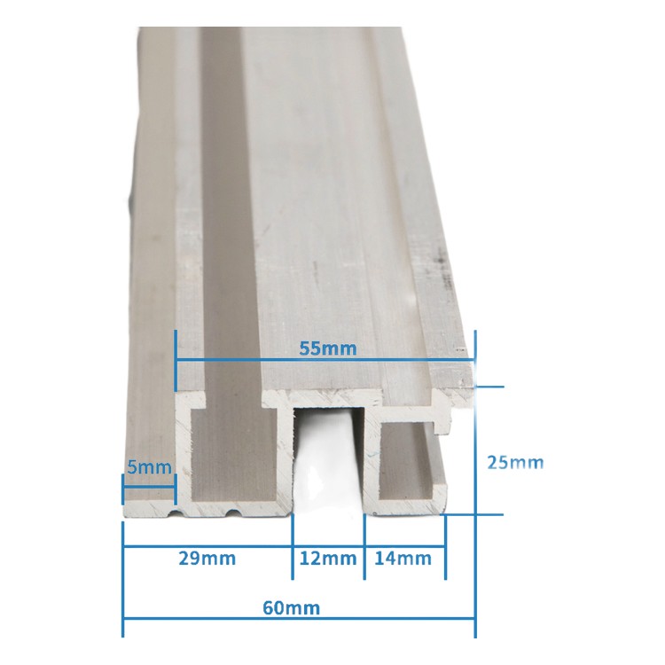 Aluminum alloy door sill 60mm F type elevator parts